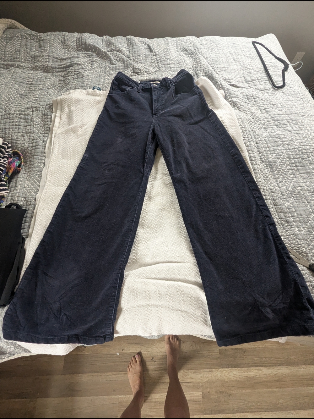 Levi's Dark Navy Wide Leg Corduroy Jeans
